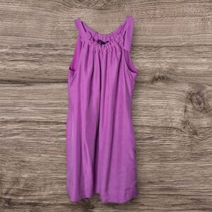 Banana Republic Sleeveles Pink Silk Halter Top Cocktail Dress Petite Size 12P